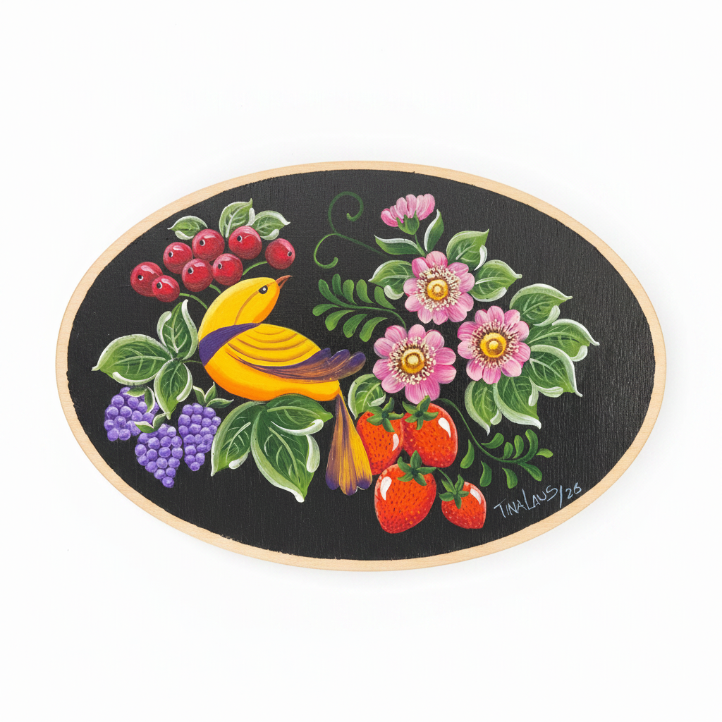 Peça de pintura Bauer criada por Tina Laus